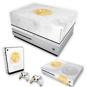 KIT Xbox One S Slim Skin e Capa Anti Poeira - Destiny Limited Edition