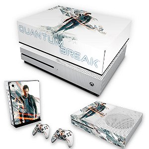 KIT Xbox One S Slim Skin e Capa Anti Poeira - Quantum Break