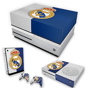 KIT Xbox One S Slim Skin e Capa Anti Poeira - Real Madrid