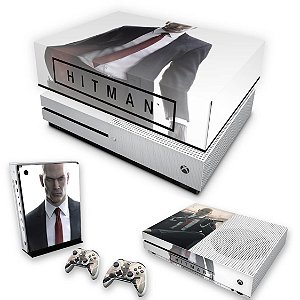 KIT Xbox One S Slim Skin e Capa Anti Poeira - Hitman 2016