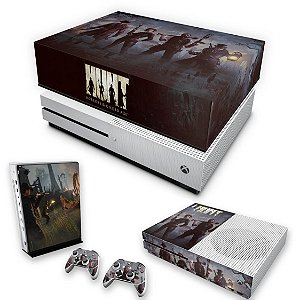 KIT Xbox One S Slim Skin e Capa Anti Poeira - Hunt: Horrors of the Gilded Age