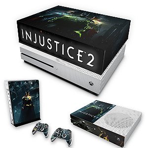 KIT Xbox One S Slim Skin e Capa Anti Poeira - Injustice 2