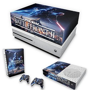 KIT Xbox One S Slim Skin e Capa Anti Poeira - Star Wars - Battlefront 2