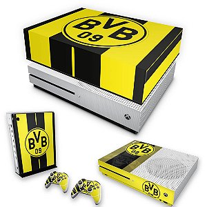 KIT Xbox One S Slim Skin e Capa Anti Poeira - Borussia Dortmund BVB 09