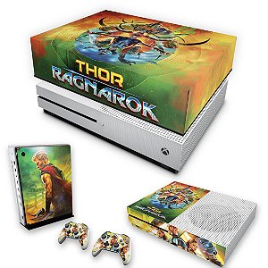 KIT Xbox One S Slim Skin e Capa Anti Poeira - Thor Ragnarok
