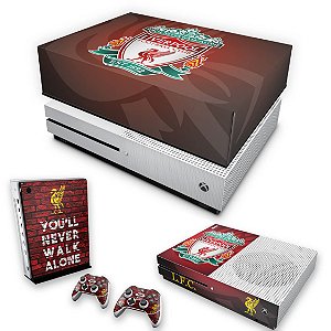 KIT Xbox One S Slim Skin e Capa Anti Poeira - Liverpool