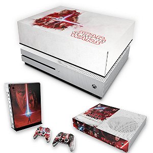 KIT Xbox One S Slim Skin e Capa Anti Poeira - Star Wars The Last Jedi