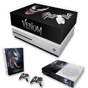 KIT Xbox One S Slim Skin e Capa Anti Poeira - Venom