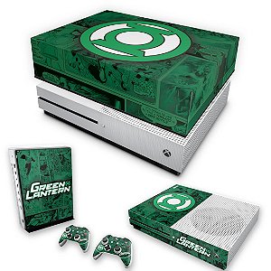 KIT Xbox One S Slim Skin e Capa Anti Poeira - Lanterna Verde Comics