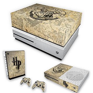 KIT Xbox One S Slim Skin e Capa Anti Poeira - Harry Potter