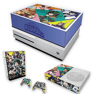 KIT Xbox One S Slim Skin e Capa Anti Poeira - Boku no Hero Academia