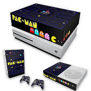 KIT Xbox One S Slim Skin e Capa Anti Poeira - Pac Man