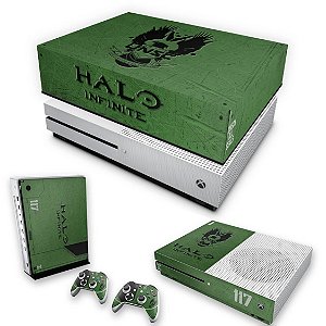 KIT Xbox One S Slim Skin e Capa Anti Poeira - Halo Infinite