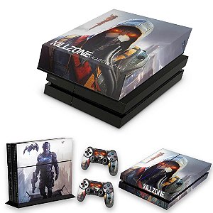 KIT PS4 Fat Skin e Capa Anti Poeira - Killzone Shadow Fall