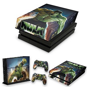 KIT PS4 Fat Skin e Capa Anti Poeira - Hulk