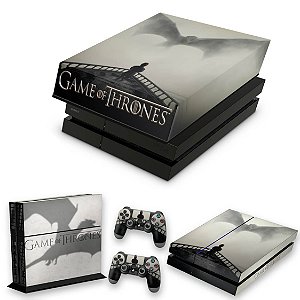 KIT PS4 Fat Skin e Capa Anti Poeira - Game Of Thrones #B