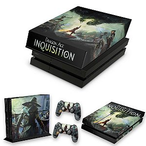 KIT PS4 Fat Skin e Capa Anti Poeira - Dragon Age Inquisition