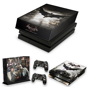 KIT PS4 Fat Skin e Capa Anti Poeira - Batman Arkham Knight