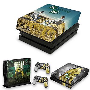 KIT PS4 Fat Skin e Capa Anti Poeira - Breaking Bad