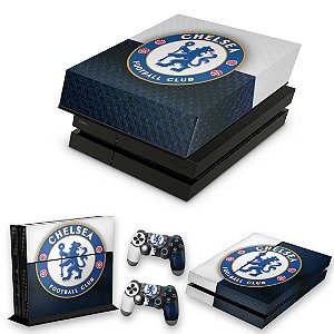 KIT PS4 Fat Skin e Capa Anti Poeira - Chelsea