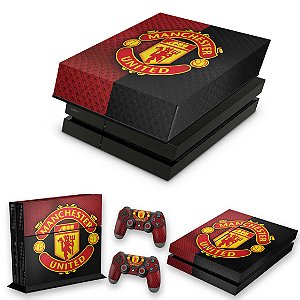 KIT PS4 Fat Skin e Capa Anti Poeira - Manchester United