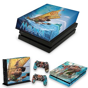 KIT PS4 Fat Skin e Capa Anti Poeira - Moana