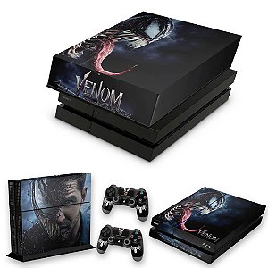 KIT PS4 Fat Skin e Capa Anti Poeira - Venom