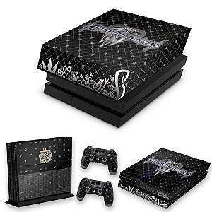 KIT PS4 Fat Skin e Capa Anti Poeira - Kingdom Hearts 3 Iii