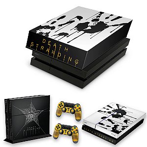 KIT PS4 Fat Skin e Capa Anti Poeira - Death Stranding Bundle