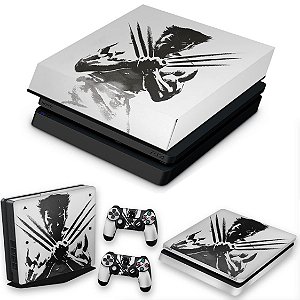 KIT PS4 Slim Skin e Capa Anti Poeira - Wolverine - X Men