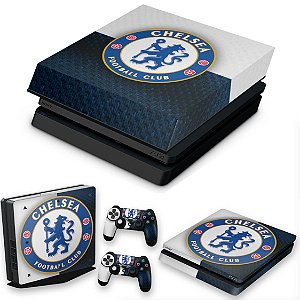 KIT PS4 Slim Skin e Capa Anti Poeira - Chelsea