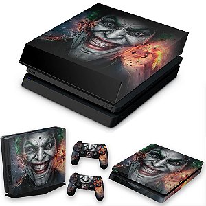 KIT PS4 Slim Skin e Capa Anti Poeira - Coringa Joker