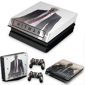 KIT PS4 Slim Skin e Capa Anti Poeira - Hitman 2016