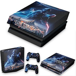 KIT PS4 Slim Skin e Capa Anti Poeira - Star Wars - Battlefront 2