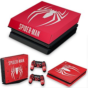KIT PS4 Slim Skin e Capa Anti Poeira - Spider-Man Bundle
