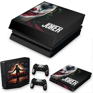 KIT PS4 Slim Skin e Capa Anti Poeira - Joker Coringa Filme