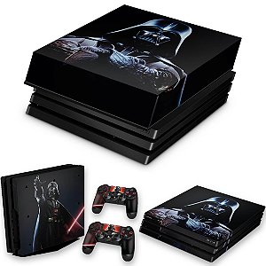 KIT PS4 Pro Skin e Capa Anti Poeira - Star Wars - Darth Vader