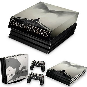 KIT PS4 Pro Skin e Capa Anti Poeira - Game Of Thrones #B