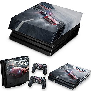 KIT PS4 Pro Skin e Capa Anti Poeira - Need For Speed Rivals