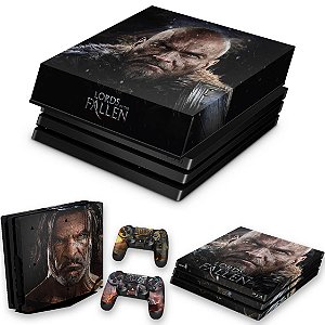 KIT PS4 Pro Skin e Capa Anti Poeira - Lords Of The Fallen