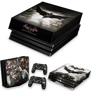 KIT PS4 Pro Skin e Capa Anti Poeira - Batman Arkham Knight