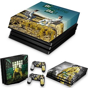 KIT PS4 Pro Skin e Capa Anti Poeira - Breaking Bad