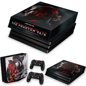 KIT PS4 Pro Skin e Capa Anti Poeira - Metal Gear Solid 5: The Phantom Pain