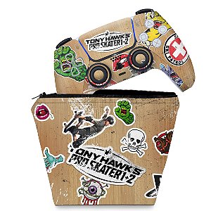 KIT Capa Case e Skin PS5 Controle - Tony Hawk's Pro Skater