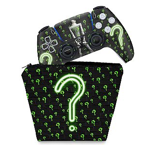 KIT Capa Case e Skin PS5 Controle - Charada