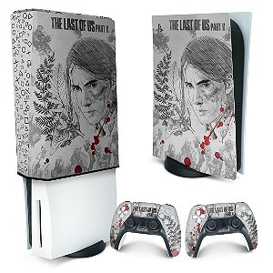 KIT PS5 Skin e Capa Anti Poeira - The Last Of Us Part II