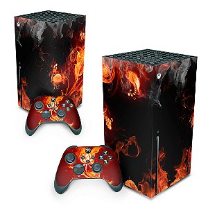 Xbox Series X Skin - Fire Flower