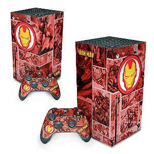 Xbox Series X Skin - Homem De Ferro Comics