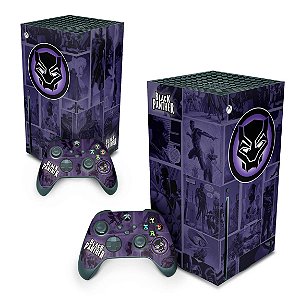 Xbox Series X Skin - Pantera Negra Comics