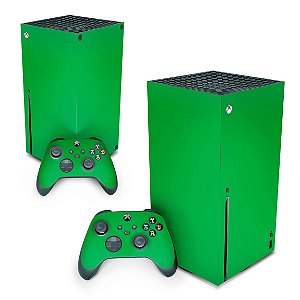 Adesivo Xbox Series X Skin Verde Pop Arte Skins